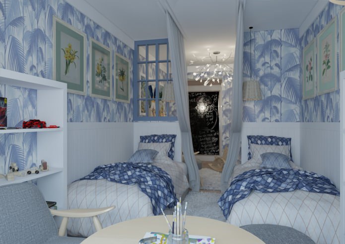 quarto infantil para duas crianças
