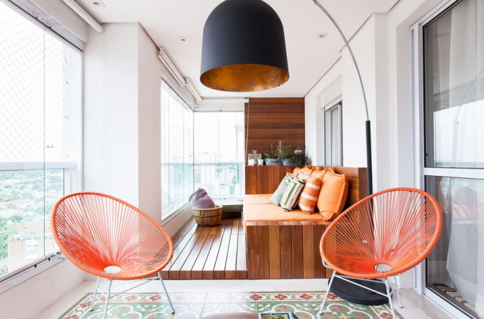 design de espaço de varanda