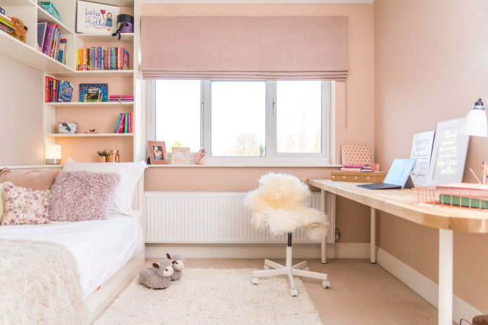projeto de um quarto de bebê para uma menina