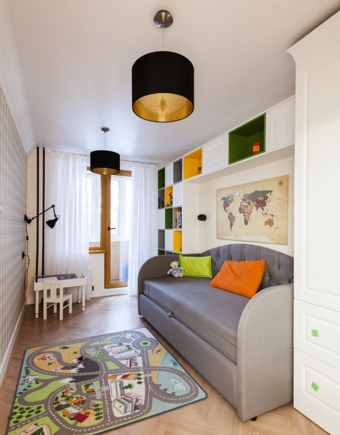 planta de quarto infantil para 10 m².