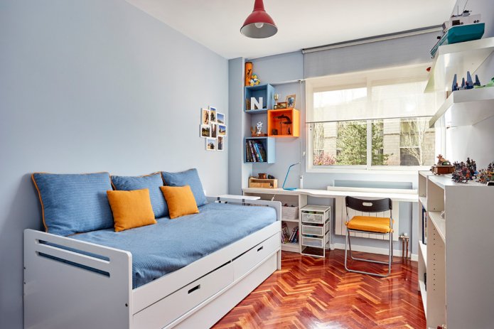 Projeto de quarto de 9 metros quadrados para menino