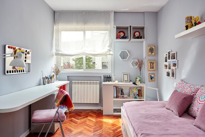 Quarto infantil para um aluno