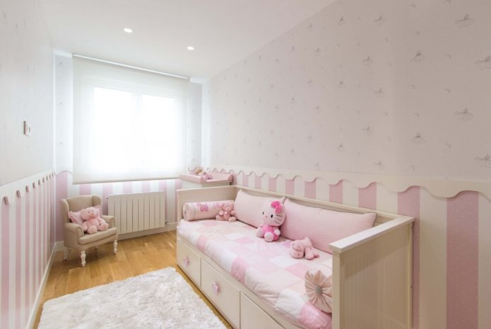 Quarto para uma menina em idade pré-escolar