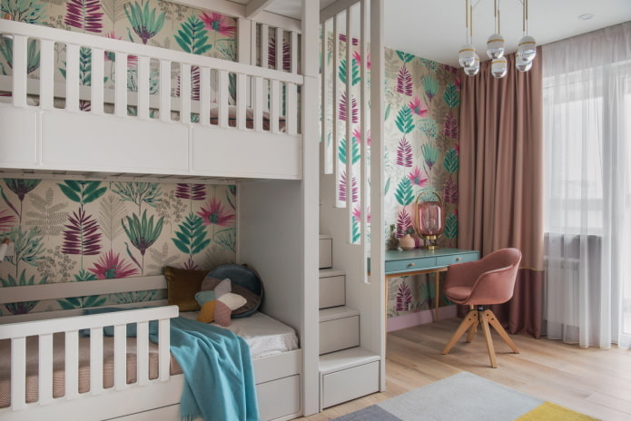 Quarto infantil para duas meninas