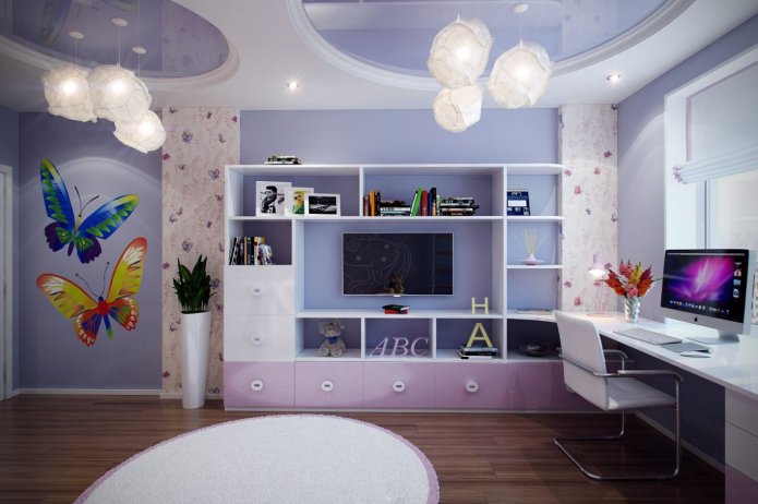 interior lilás