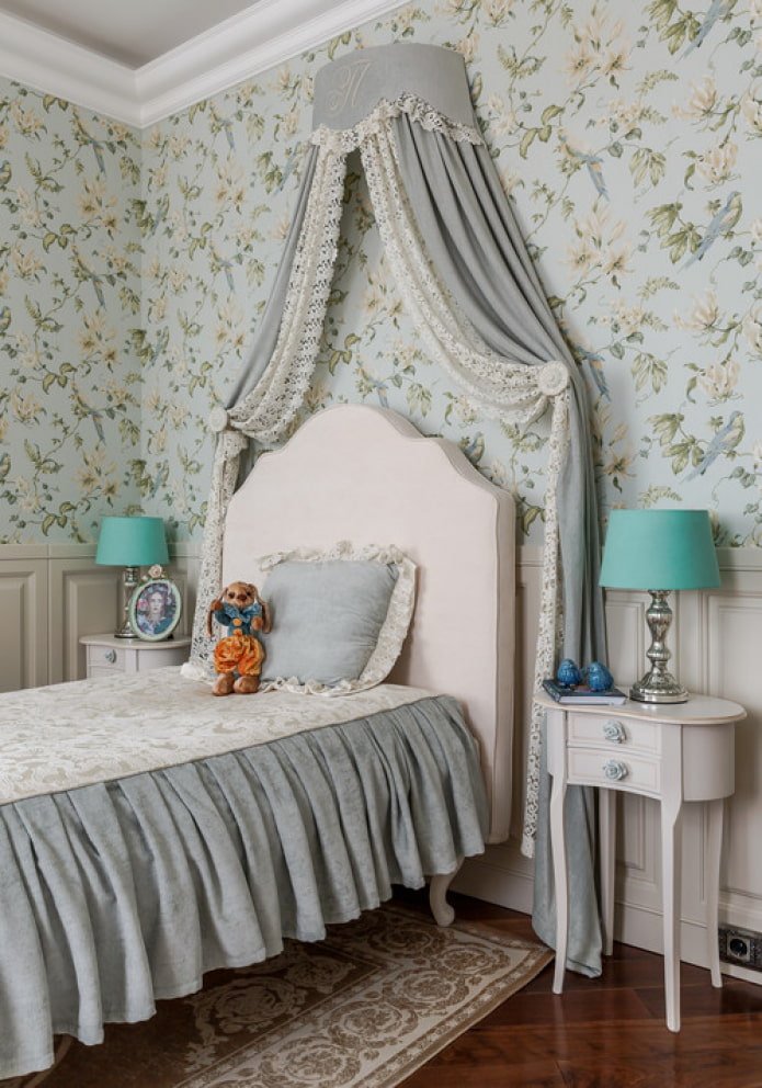 quarto infantil em estilo provençal