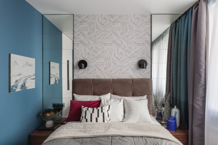 Projeto de quarto em um apartamento de 2 quartos