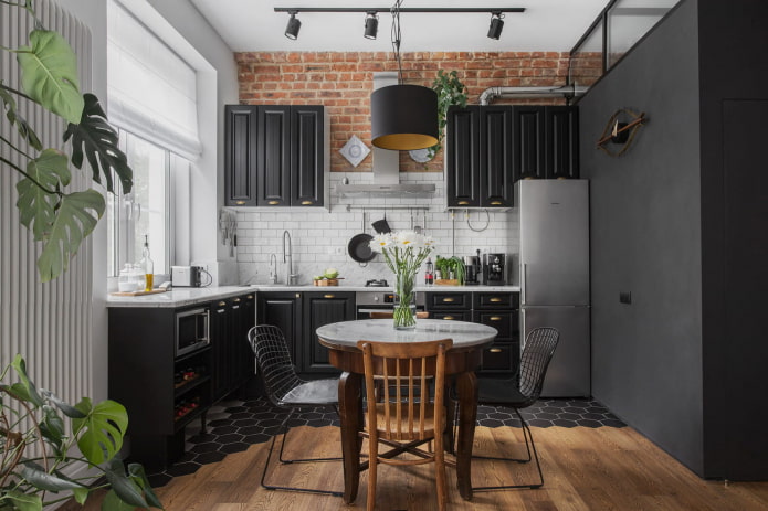 Design de cozinha em apartamento de 2 cômodos