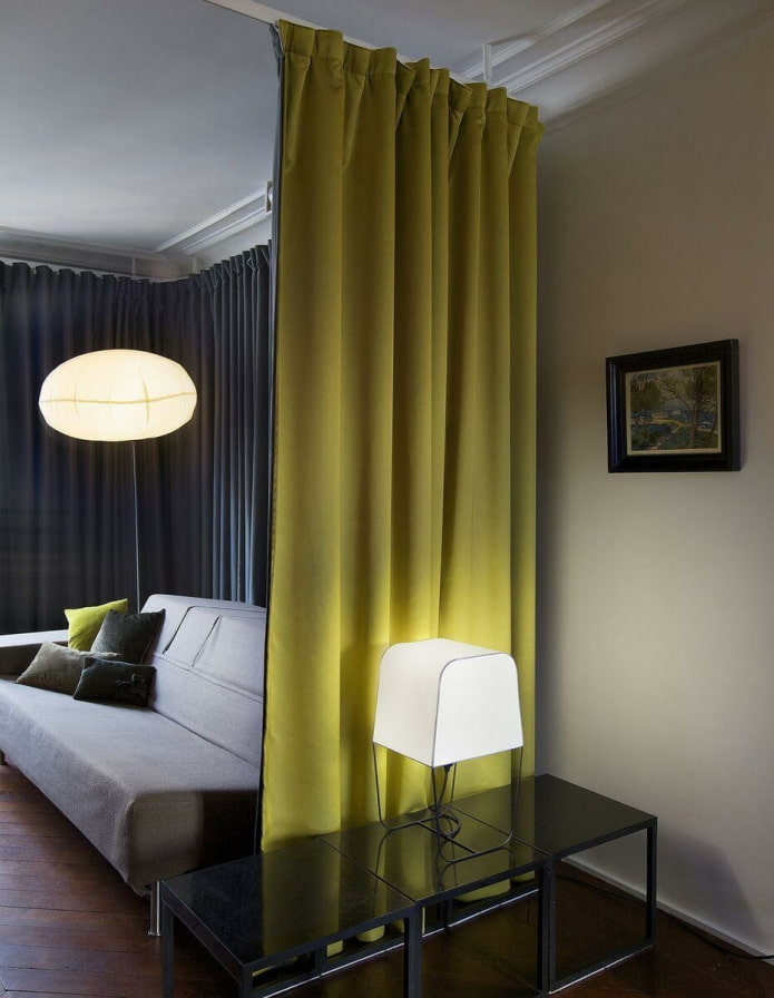Zoneamento com cortinas