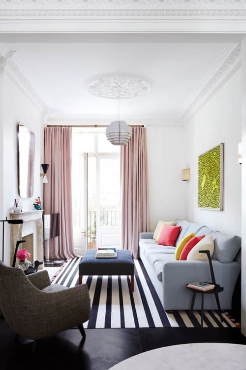 cortinas rosa no quarto