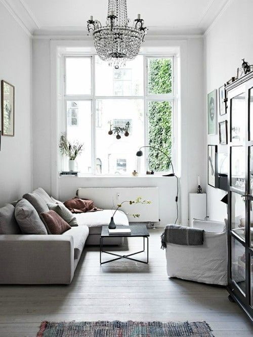 salão em estilo escandinavo