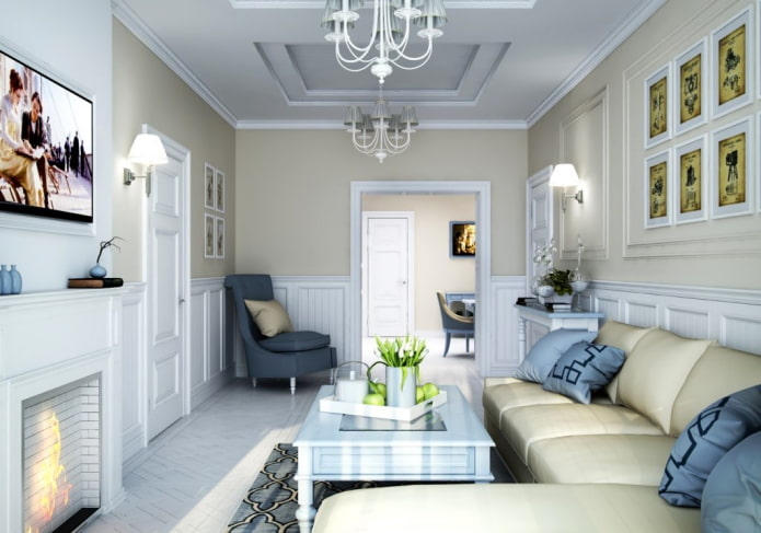 Sala de estar com passagem