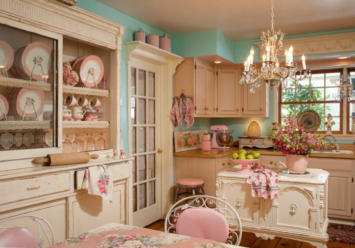 cozinha shabby chic