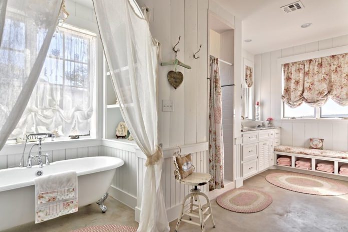 banheiro shabby chic