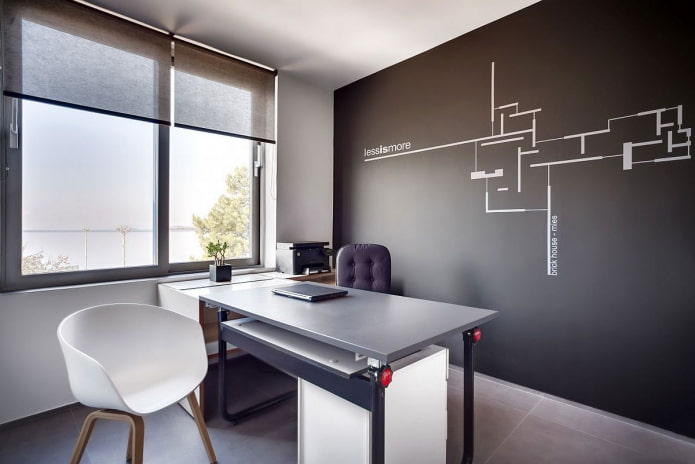 interior de escritório minimalista