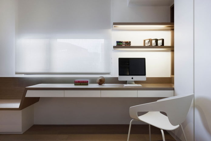 interior de escritório minimalista