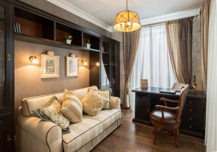interior de um escritório no estilo provençal
