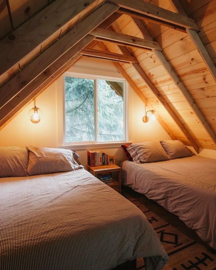 quarto para dois no sótão