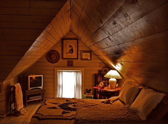 sótão em estilo campestre