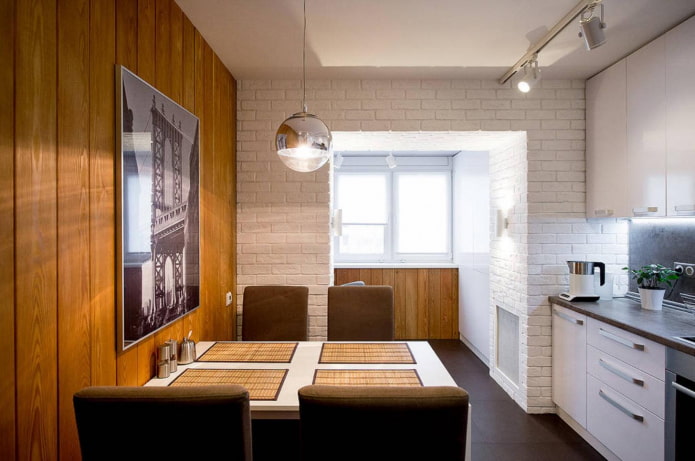 interior da cozinha de 10 m²