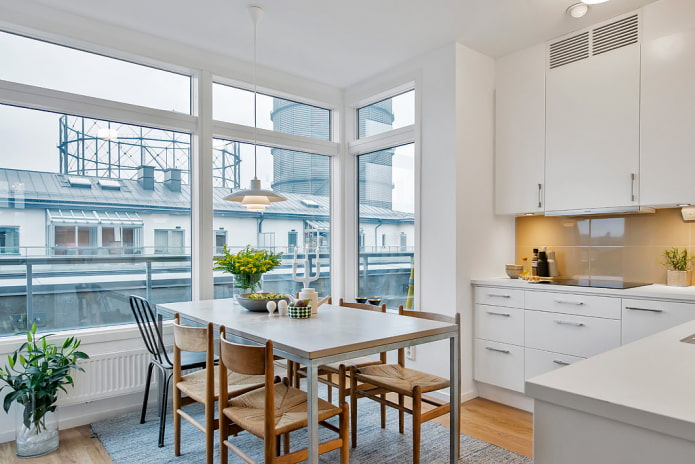 interior da cozinha de 10 m²