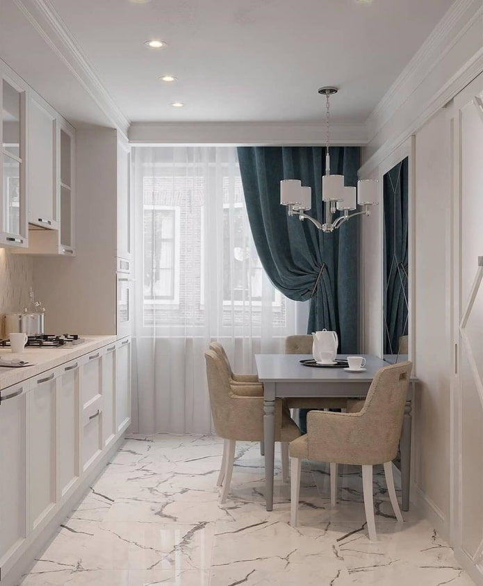 cortinas luxuosas para a cozinha