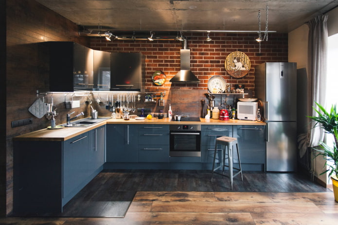 cozinha estilo loft