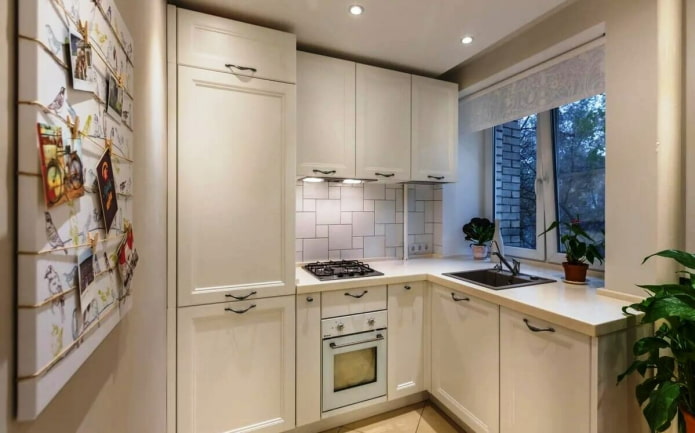 interior de cozinha bege