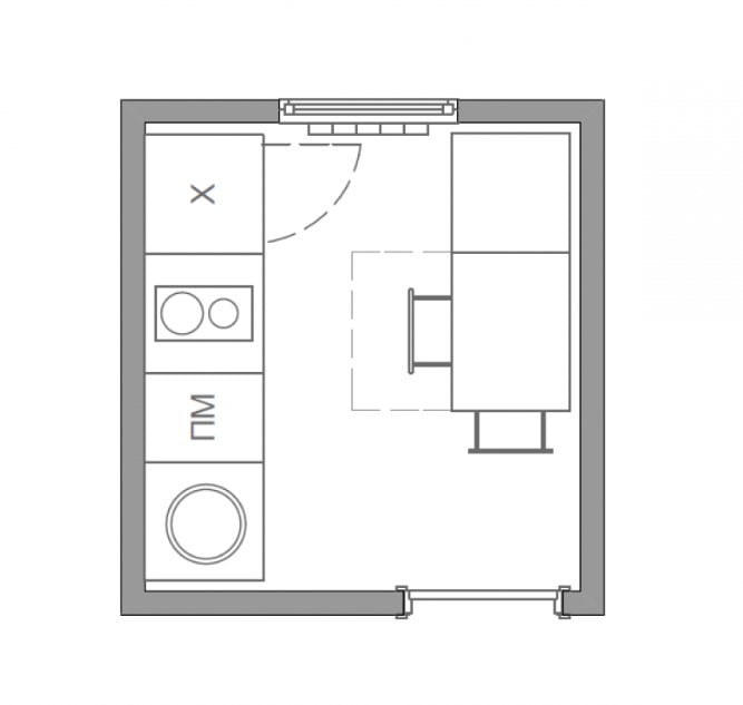 Layout de 4 metros quadrados