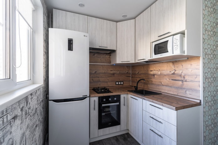 geladeira na cozinha de 5 m²
