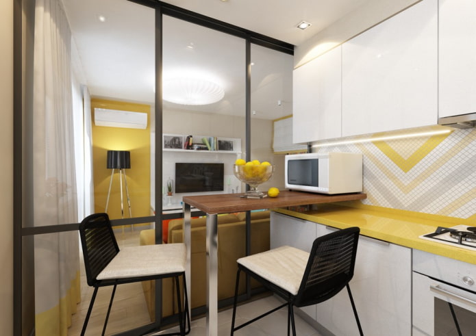 layout de cozinha de 5 m²