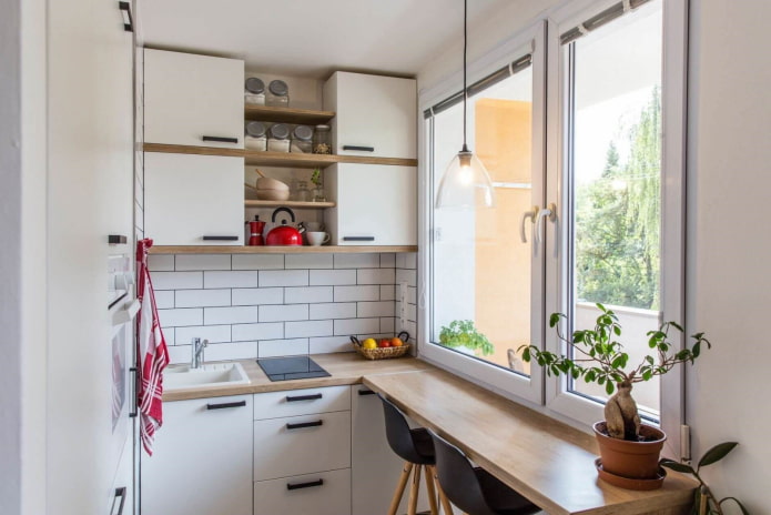 design de interiores de cozinha de 5 m²