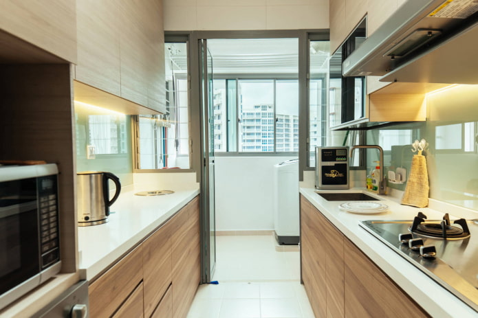 design de interiores de cozinha de 5 m²