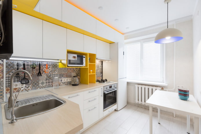 conjunto de cozinha com área de 6 metros quadrados