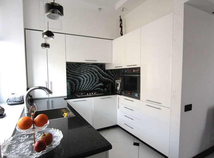 interior de cozinha de 6 metros quadrados