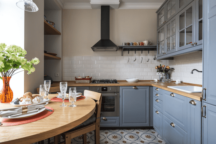 conjunto de cozinha com área de 6 metros quadrados