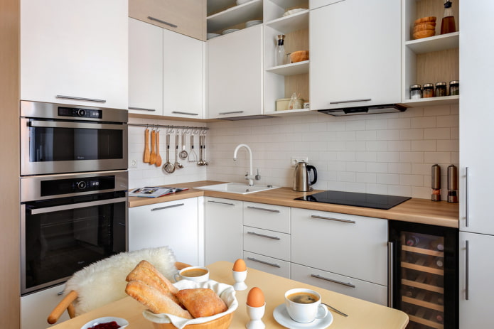 conjunto de cozinha com área de 6 metros quadrados