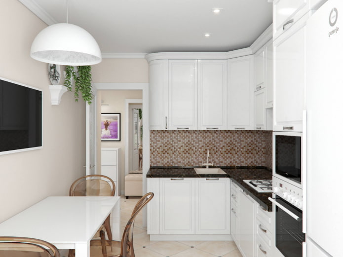 acabamento de cozinha de 8 m²
