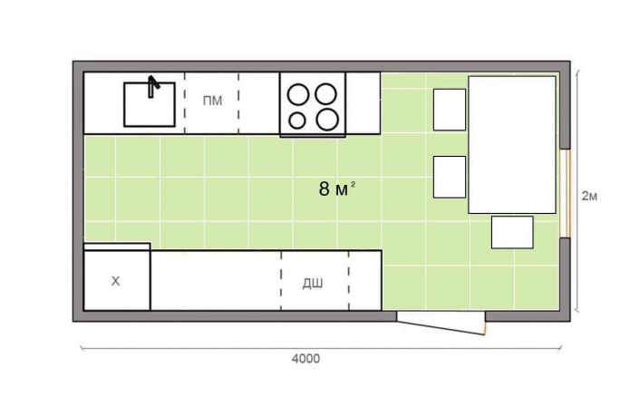 planejando uma cozinha de 8 m²