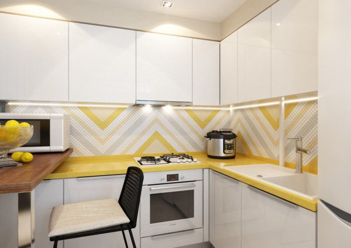 conjunto de cozinha de 8 m²