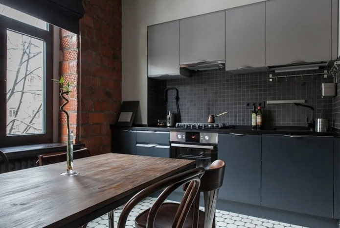 cozinha em estilo loft