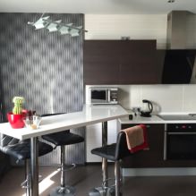 Design de cozinha com balcão de bar: 60 fotos modernas no interior -19