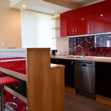 Design de cozinha com balcão de bar: 60 fotos modernas de interiores -2