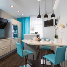 Design de cozinha com balcão de bar: 60 fotos modernas de interiores -5