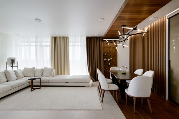 sala de estar-sala de jantar design de interiores