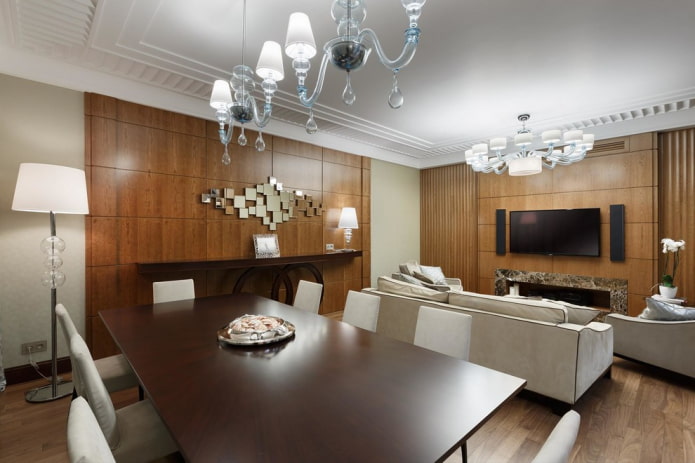 projeto de iluminação no interior de cômodos combinados