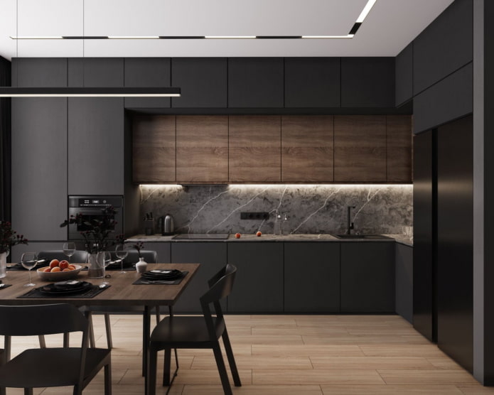 cozinha em estilo minimalista