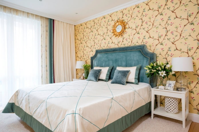design de quarto no interior do apartamento de 100 metros quadrados