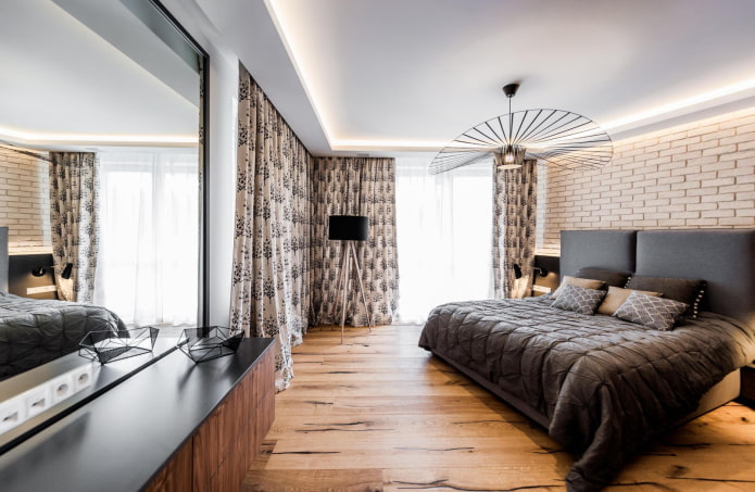 interior de um apartamento de dois cômodos de 100 metros quadrados