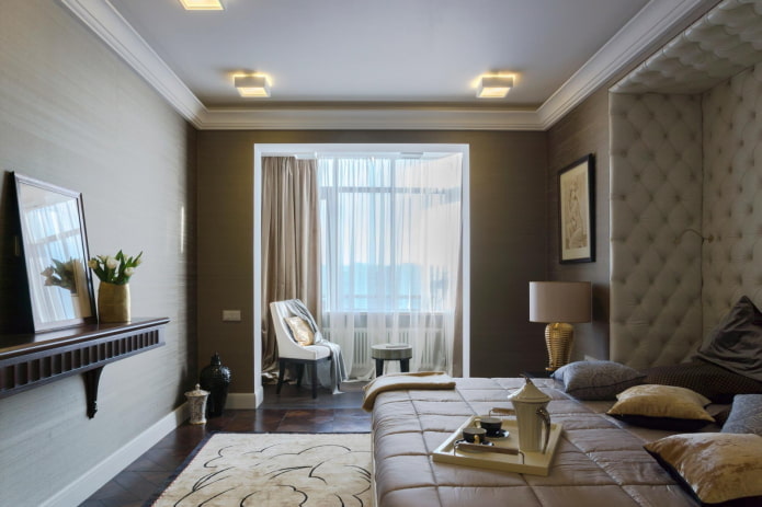 interior de um apartamento de três cômodos de 100 metros quadrados